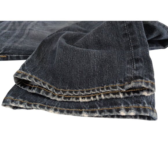 Banana Republic Factory Jeans Mens 33 x 30 Straight Leg Blue Zip Fly 5 Pocket - Picture 5 of 12